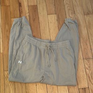Women’s Tan Under Armour Jogger Sweatpants